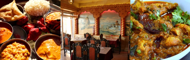 Déjeuner au restaurant indo-pakistanais Le Raja pour faire 