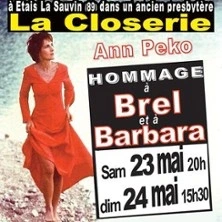Hommage à Brel et Barbara - La Closerie - Ethais La Sauvin