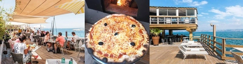 Déjeuner en terrasse au bord de la mer avec Annie