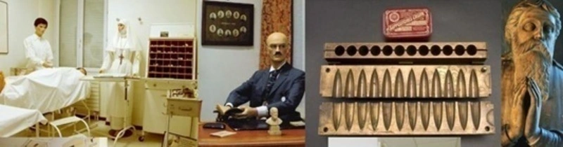 Petite visite du musée médical (soins et opérations d'autrefois) 