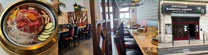 Déjeuner au restaurant coréen "Busan" avec Mai