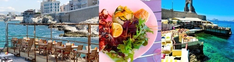 Déjeuner en terrasse avec Annie au restaurant "Le Bistrot Plage" 