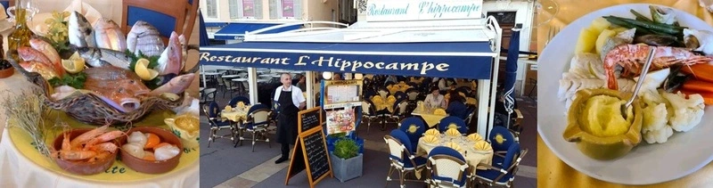 Déjeuner avec Annie au restaurant "L'Hippocampe" sur le Vieux
