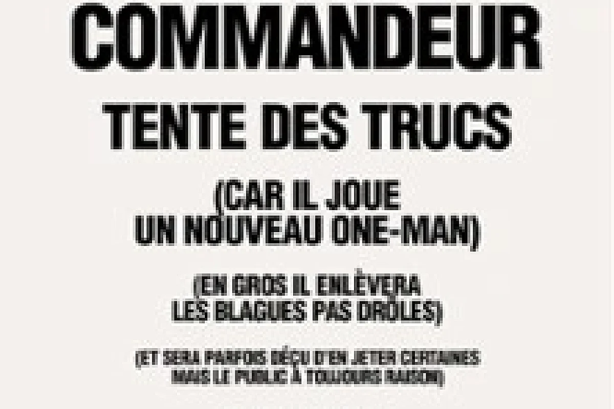 Jérôme Commandeur - Tente des Trucs
