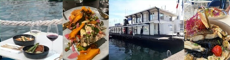 Déjeuner au restaurant flottant du CNTL "O2 Pointus" avec Noëlle, 