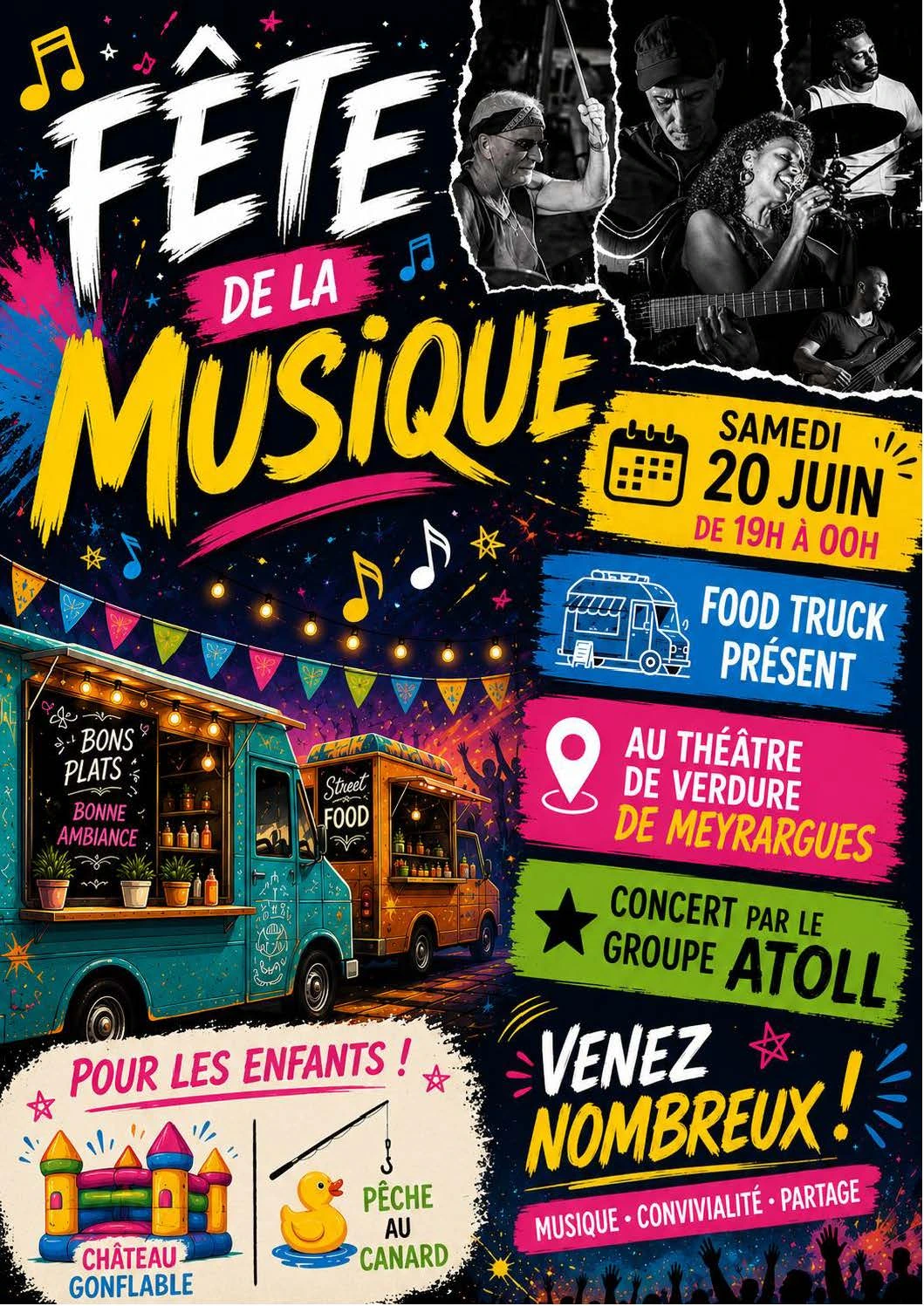 Fête de la musique au théâtre de verdure