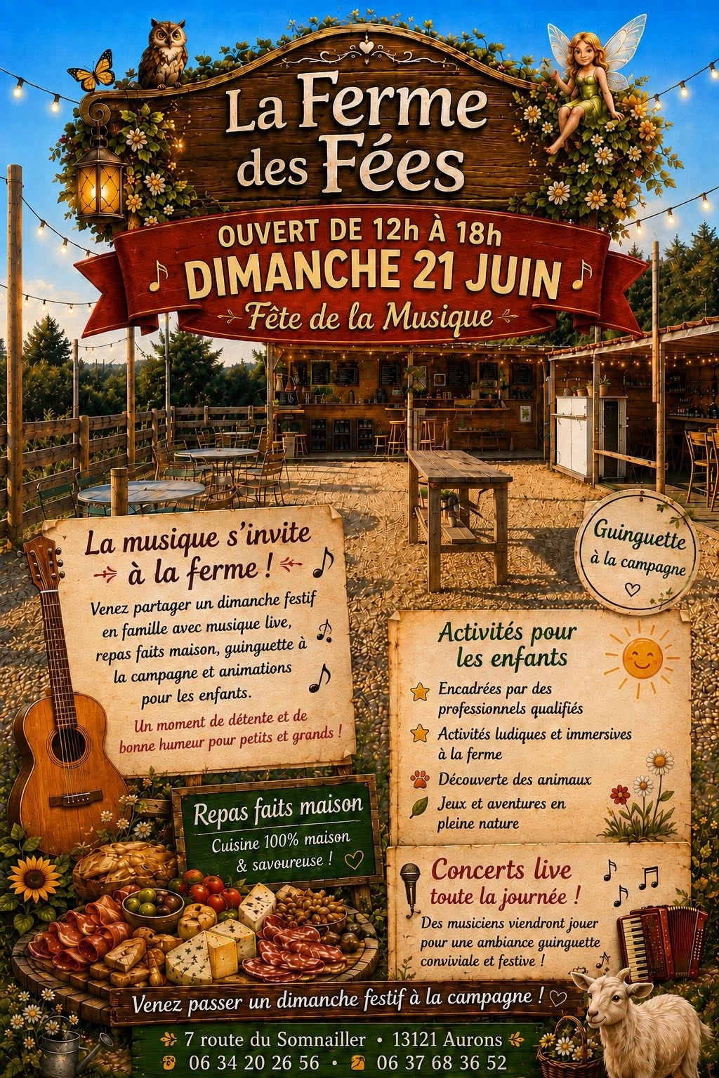 🎶🌾 FÊTE DE LA MUSIQUE & FÊTE DES PÈRES À LA FERME DES FÉES 🌾🎶