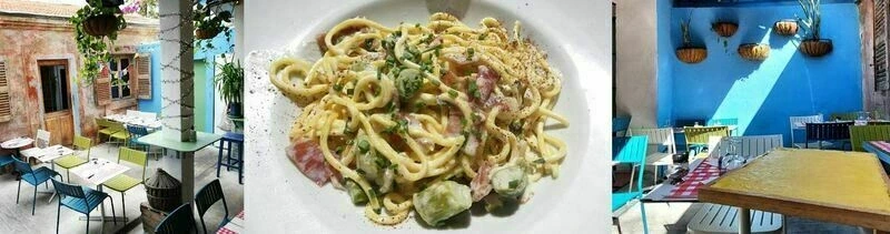 Déjeuner au restaurant franco-italien "Le Baron Perché" avec Annie, 