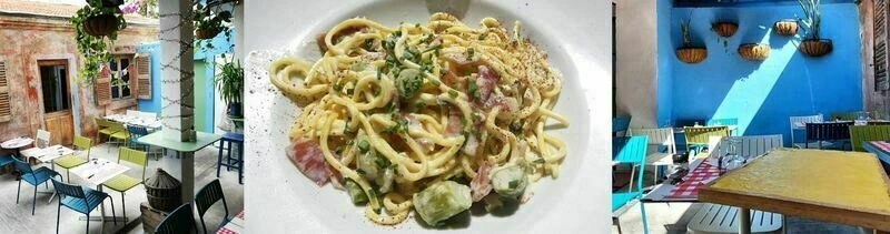 Déjeuner au restaurant franco-italien "Le Baron Perché" avec Annie,