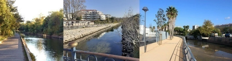Rando des berges de l'Huveaune avec Yvon : son embouchure, le parc 
