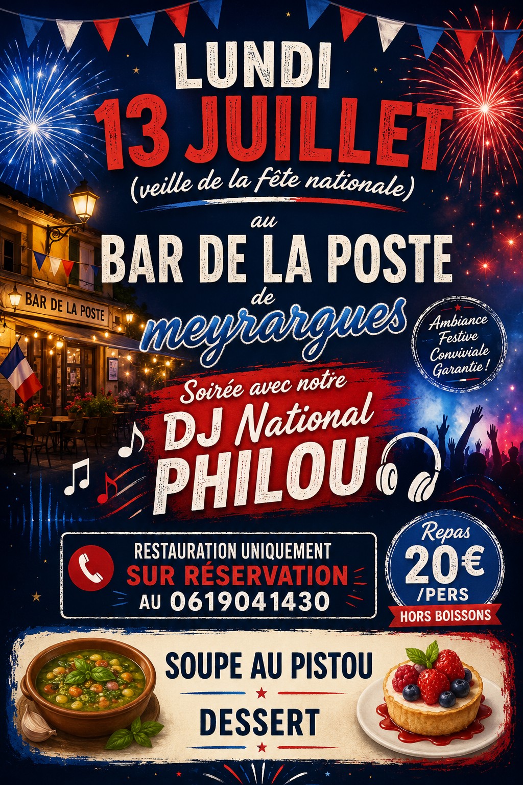 Soirée dansante au bar de La Poste