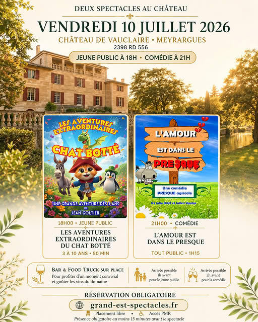 UNE SOIRÉE D’ÉTÉ AU CHÂTEAU DE VAUCLAIRE