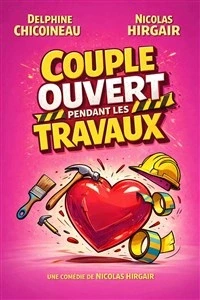 Couple ouvert pendant les travaux
