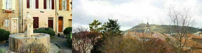 Escapade à Saint-Zacharie, village des 16 fontaines, avec Jacqueline :