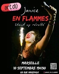 Janice en Flammes dans Stand up révolté
