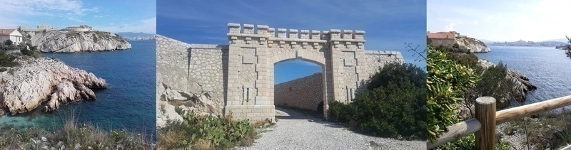 Rando culturelle sur l'île de Ratonneau au Frioul avec Yvon : fort, 