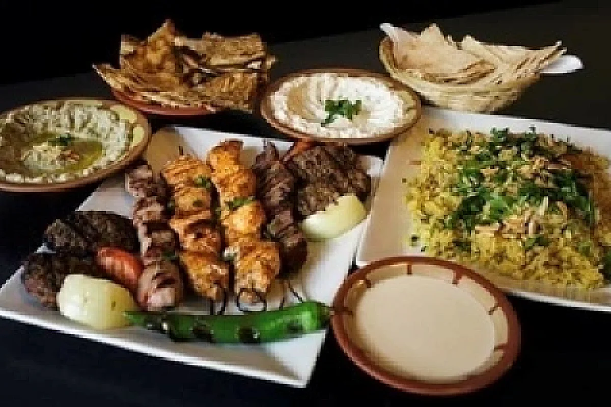 Déjeuner au restaurant "La Palestine" avec Brigitte : spécialités de mezzés 