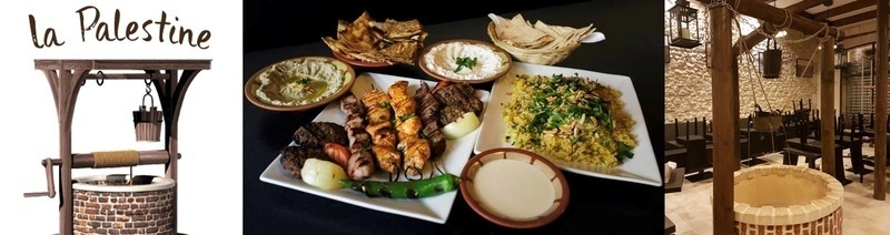 Déjeuner au restaurant "La Palestine" avec Brigitte : spécialités de mezzés 