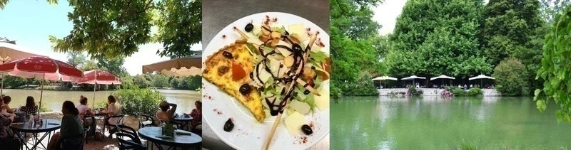 Déjeuner en plein air à la "Buvette du Lac" au parc Borely avec Sylvie