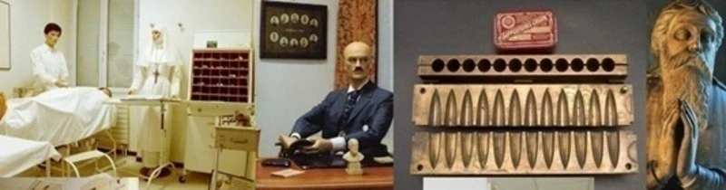 Petite visite du musée médical (soins et opérations d'autrefois) 