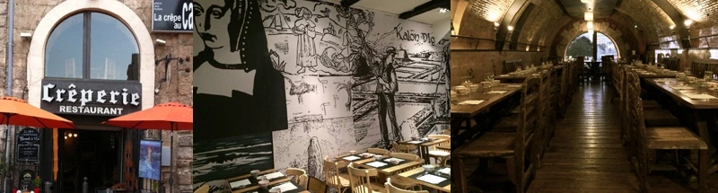 Repas à la "Crêpe au Carré" avec Sylvie, 
