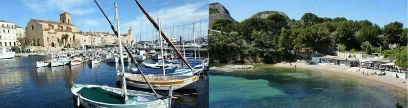 Balade à la Ciotat avec Jacqueline : Vieux Port, Eglise ND-de-l'Assomption, 