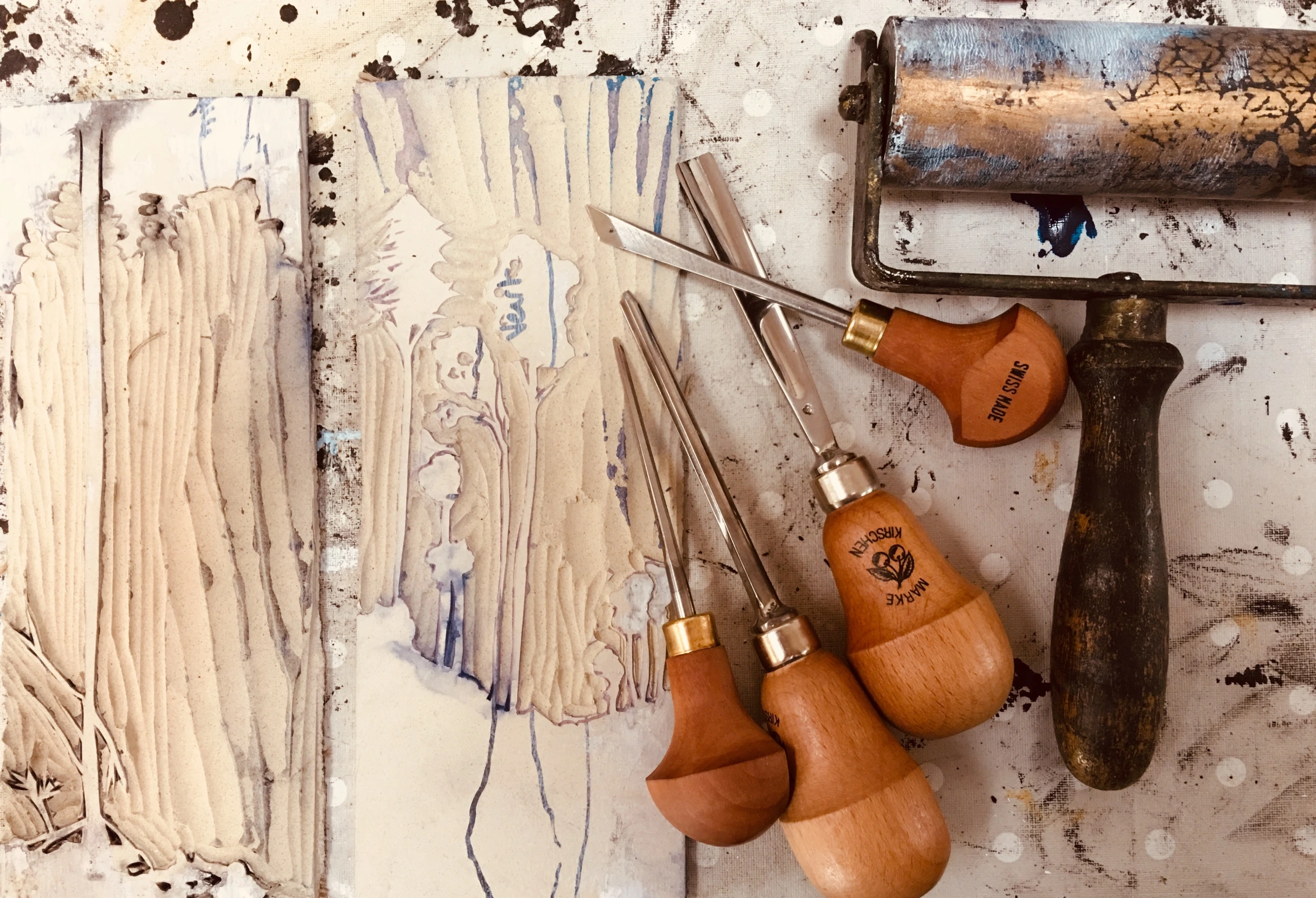 Atelier d'art - Linogravure