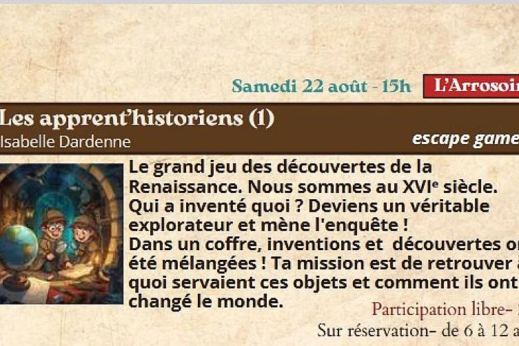 Festival Re-naissance à Figeac : les apprent’historiens !