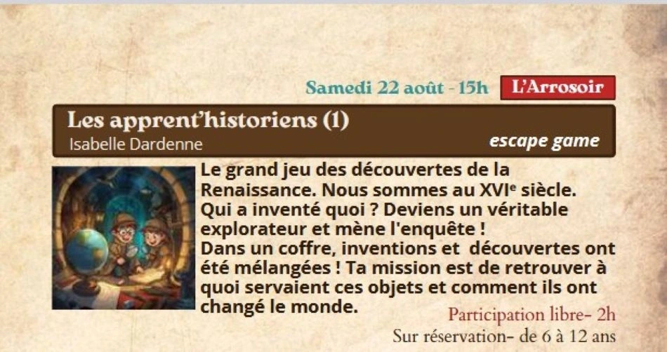 Festival Re-naissance à Figeac : les apprent’historiens !