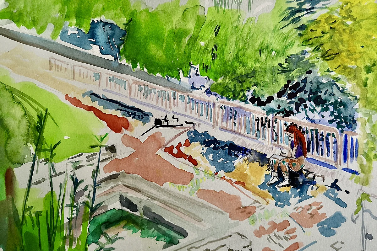 Sortie dessin au Bois de Ste Pezenne à Niort