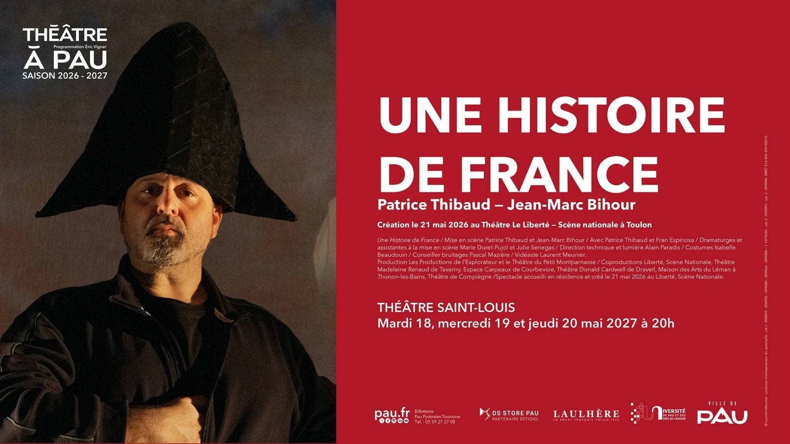 Saison Théâtre à Pau - Une histoire de France
