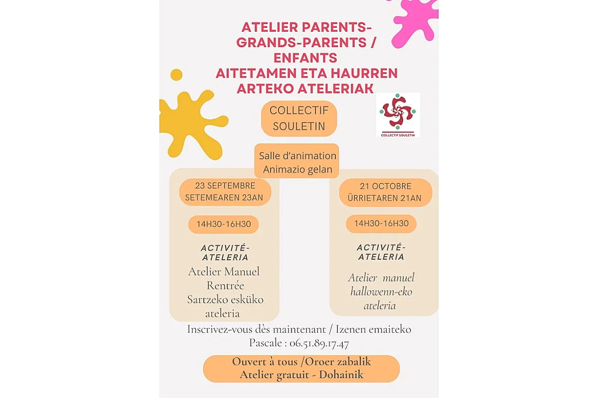 Atelier grands-parents-parents-enfants
