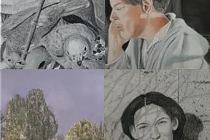 Malcolm Djuric à la galerie d'art la Poissonnerie