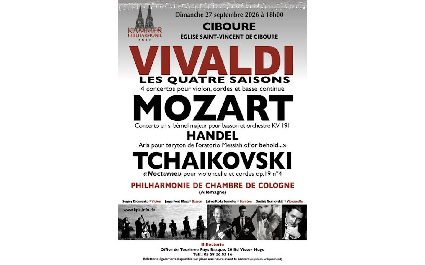 Concert de la Chambre Philharmonique de Cologne