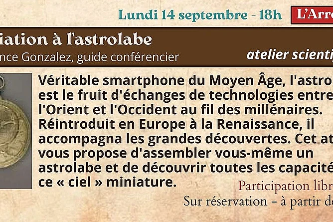 Festival Re-naissance à Figeac : atelier d'initiation à l'astrolabe