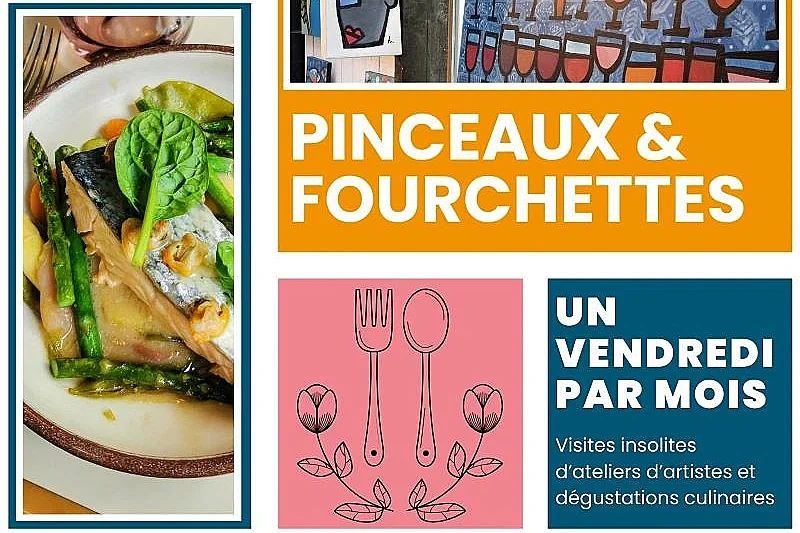 Visites insolites : Pinceaux et Fourchettes