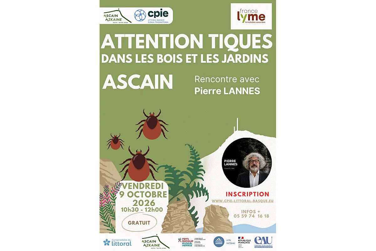 Rencontre : Les tiques, dans les bois comme au jardin, un danger réel pour notre santé.