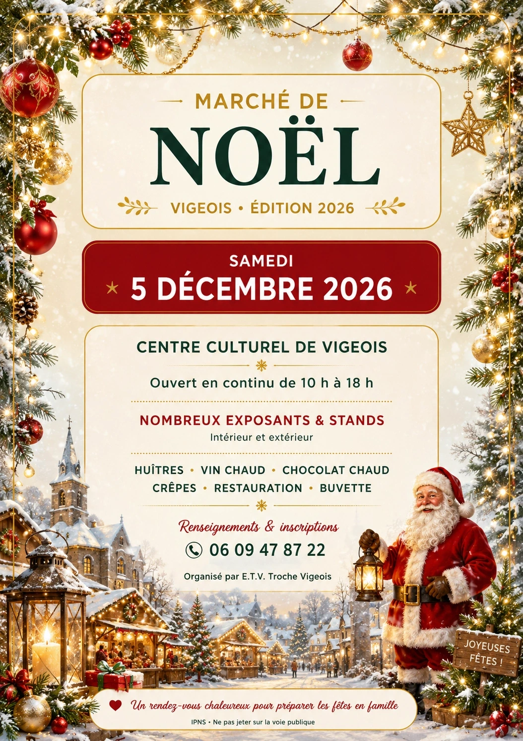 Marché de Noël à Vigeois