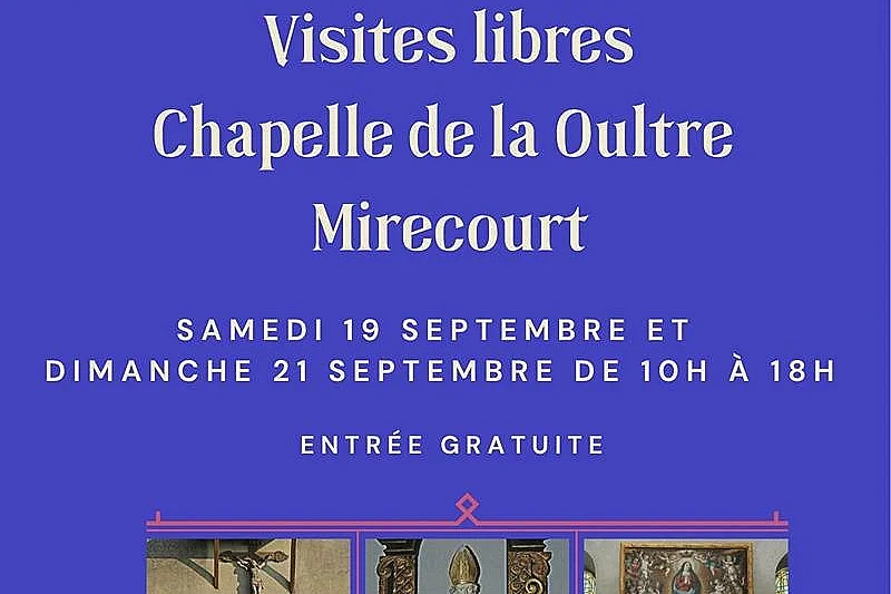 Journées européennes du patrimoine - parcours en autonomie de la chapelle de la Oultre