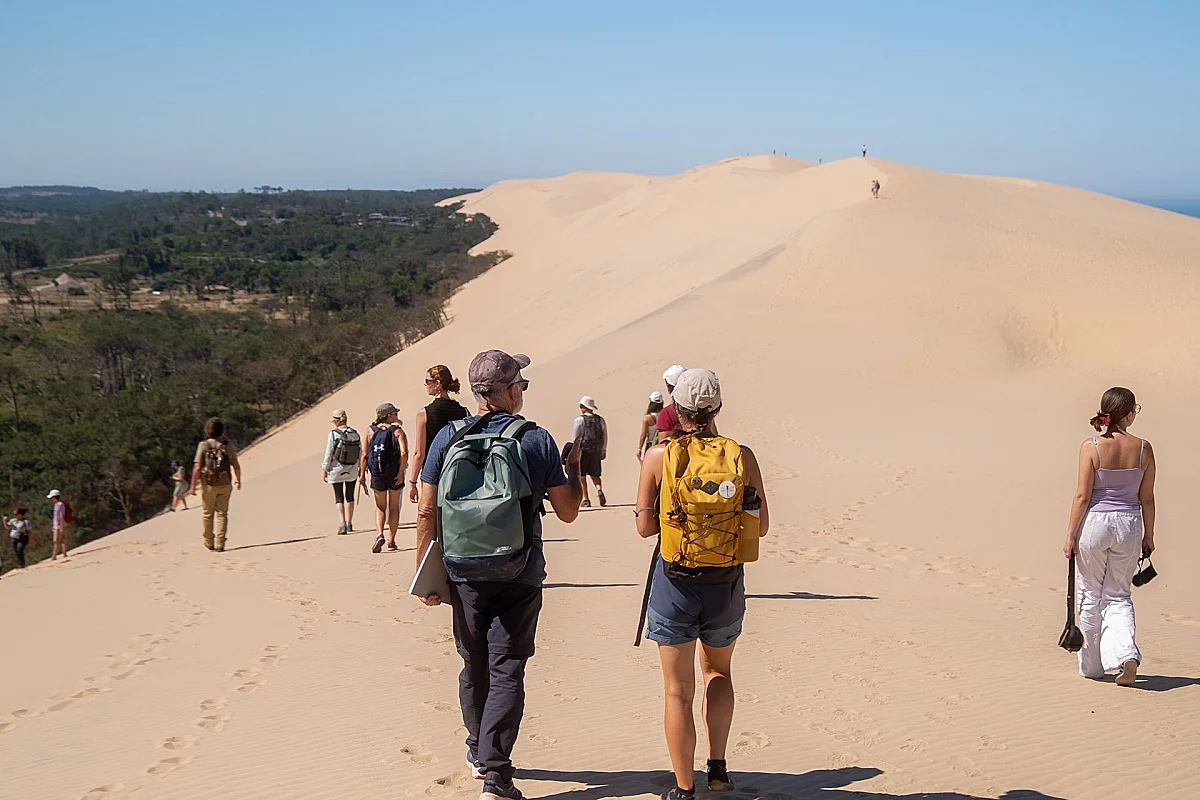 Randonnée sur la crête de la Dune du Pilat