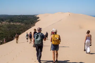 Randonnée sur la crête de la Dune du Pilat