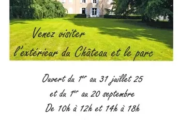 Visite extérieure du château et du parc de Brans