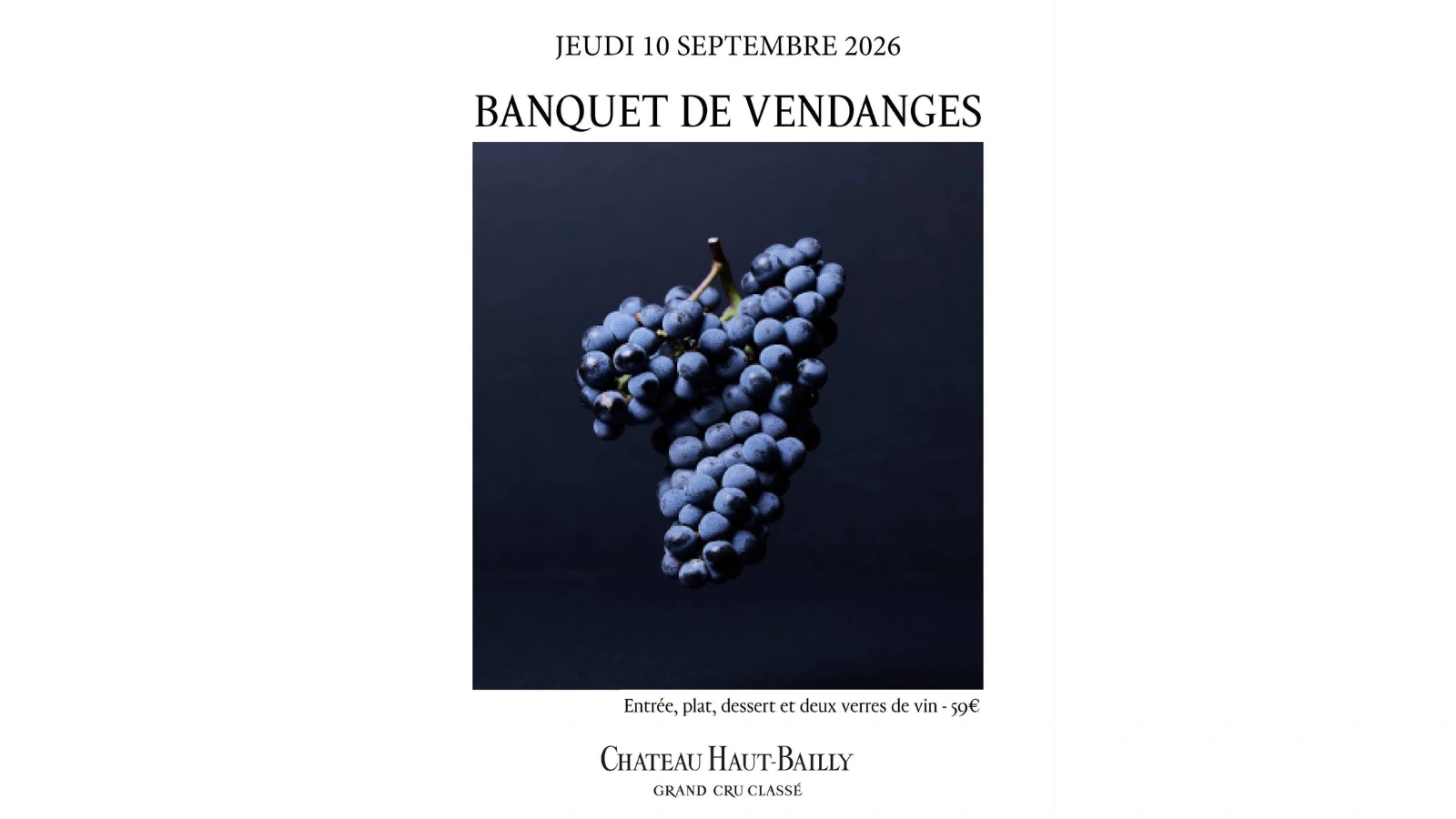 Banquet de vendanges au Château Haut-Bailly