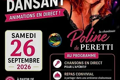 Repas spectacle dansant avec Poline de Peretti