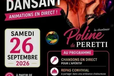 Repas spectacle dansant avec Poline de Peretti