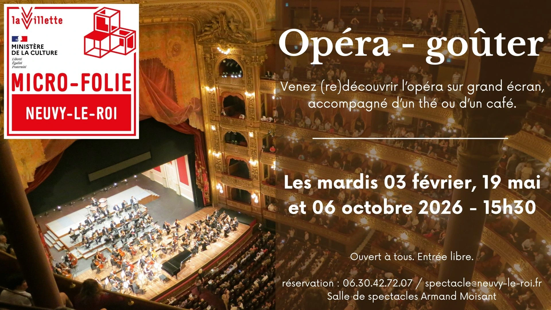 Opéra- Goûter dans le cadre des microfolies (musée numérique)