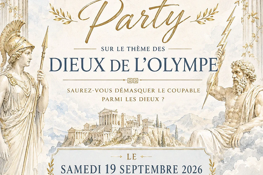 Cacaothé - Soirée Murder Party "Les dieux de l'Olympe"