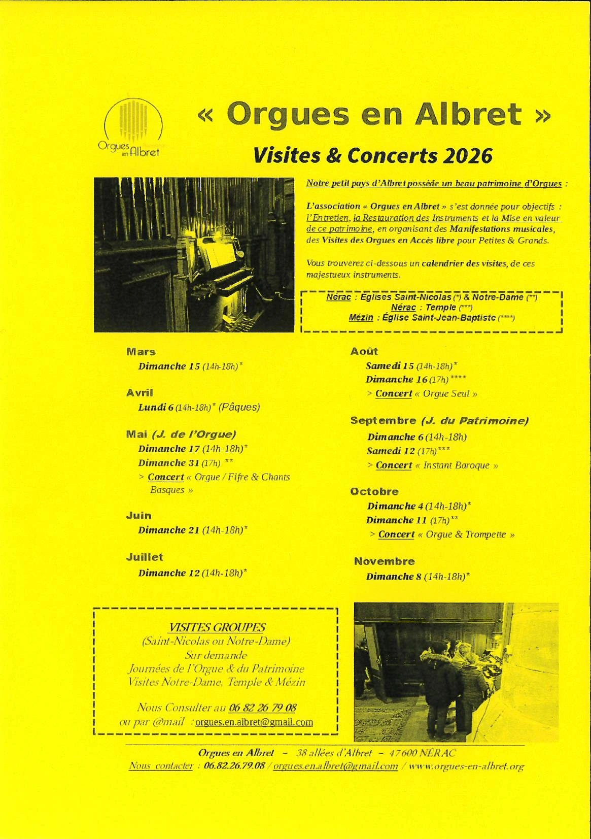 Orgues en Albret - Concert "Instant Baroque"