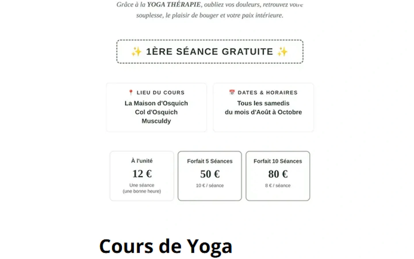 Yoga thérapie