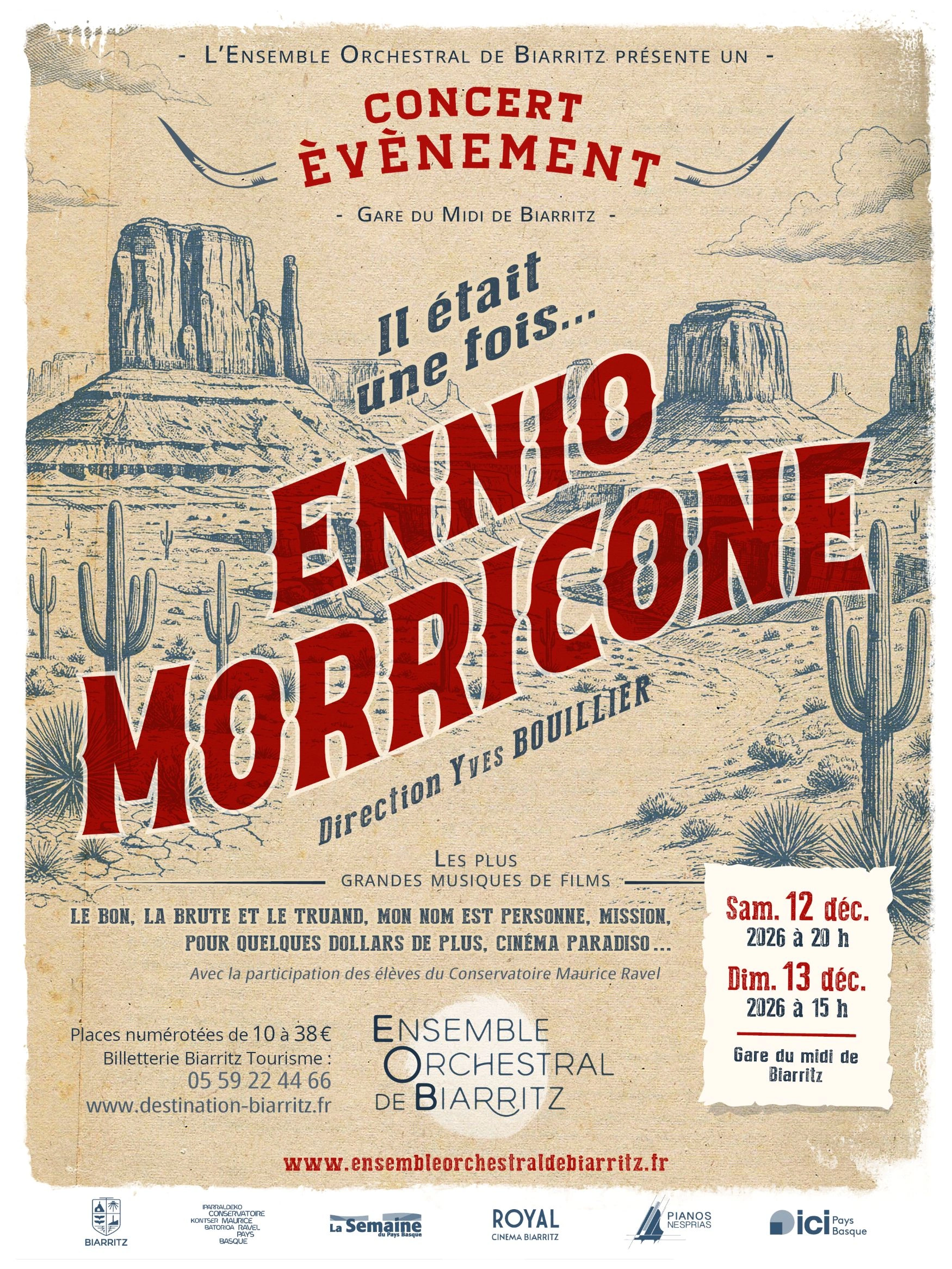 Ensemble Orchestral de Biarritz - Concert "Il était une fois... Ennio Morricone"